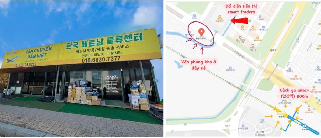 Vận chuyển 2 chiều việt hàn